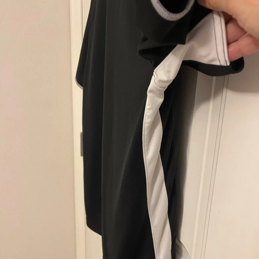 ADIDAS  CLIMACOOL POLO black‎ with white sides, embroidered Adidas right chest